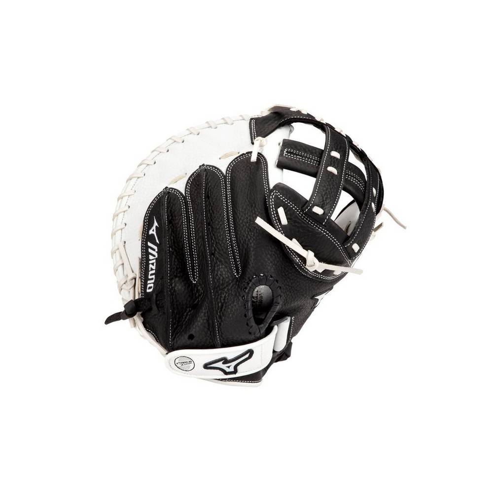 Mizuno Women's Franchise Series Fastpitch Softball Catcher’s Mitt 34" Black (312975-LYW)